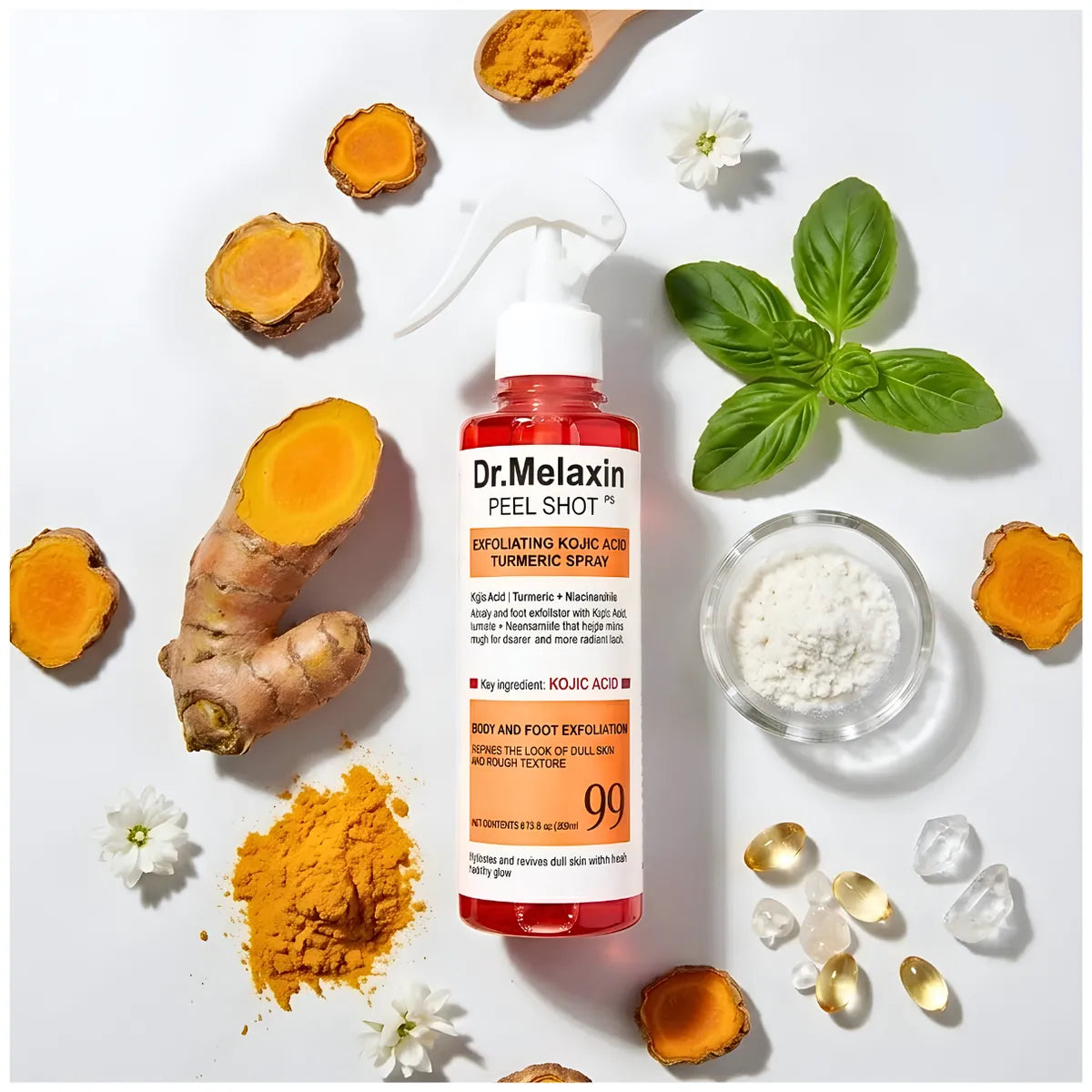 DR. MELAXIN PEEL SHOT (KOJIC ACID + TURMERIC SPRAY)